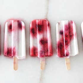 Strawberry and Cream Popsicle