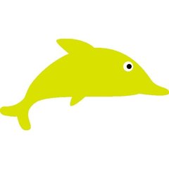 Delfín - reflexní samolepka