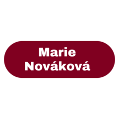 One-Color Oval Labels