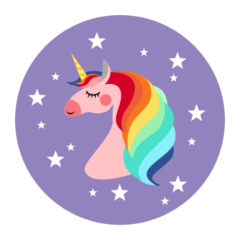 Unicorn - reflective stickers