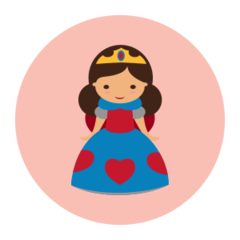 Princess - reflective stickers